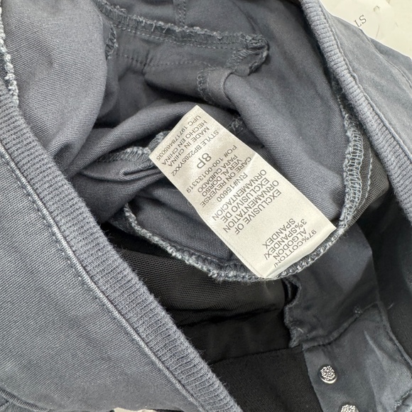 NEW Democracy Absolution Sky Rise Utility Elastic Hem Pant Navy Petite - Picture 12 of 13